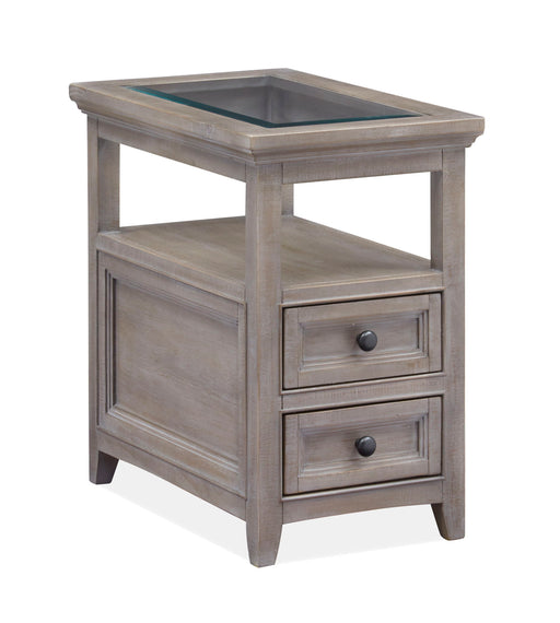 Paxton Place - Chairside End Table - Dovetail Gray Magnussen Furniture