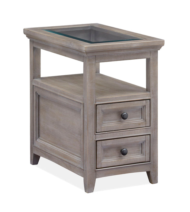 Paxton Place - Chairside End Table - Dovetail Gray Magnussen Furniture