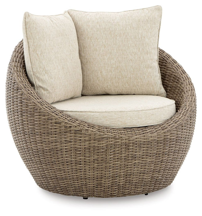 Danson - Swivel Lounge w/Cushion (Set of 2) - Beige Signature Design by Ashley®
