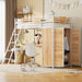Loft Bed With L Shape Desk And Wardrobe Halcyon Home