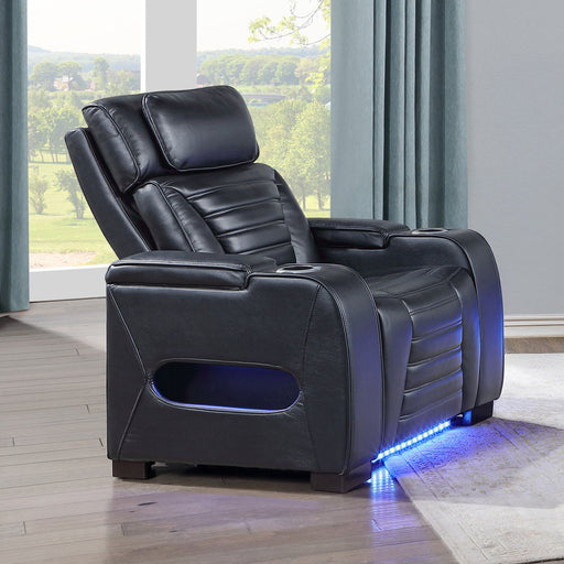 Ephron - Power Motion Recliner With Power Headrest & LED - Black ACME