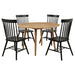Finley - 5 Piece Dining Set With Round Table And Spindle Back Chairs Furniture Max