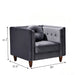 Chesterfield Accent Tufted Square Arm Side Chair US Pride