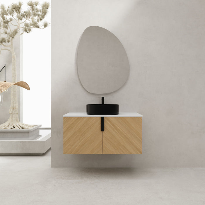 Wall Mounted Bathroom Vanity With Art Sink Home Essentials