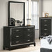 1 Piece Dresser With Tapered Legs Furniture - Black Home Essentials