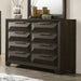 8 Drawer Dresser With Beveled Bracket - Espresso Home Essentials
