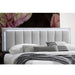 Bed With Channel Tufting And Built In LED Headboard Home Essentials