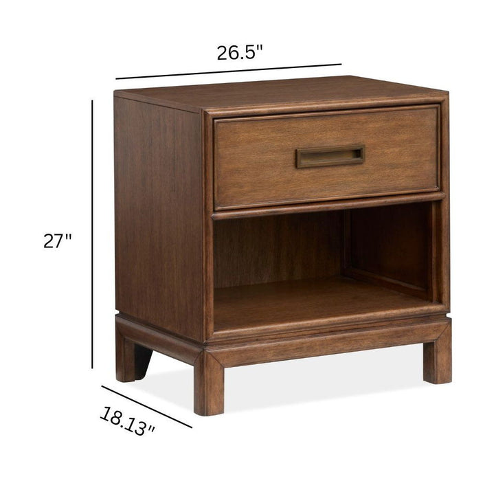 Ridgefield - Open Nightstand - Russet Magnussen Furniture
