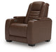 High Impact - Power Recliner / Adj Headrest - Tobacco Signature Design by Ashley®