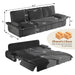 King Size Pull Out Sofa Bed, 3 In 1 Convertible Multifunctional Home Essentials