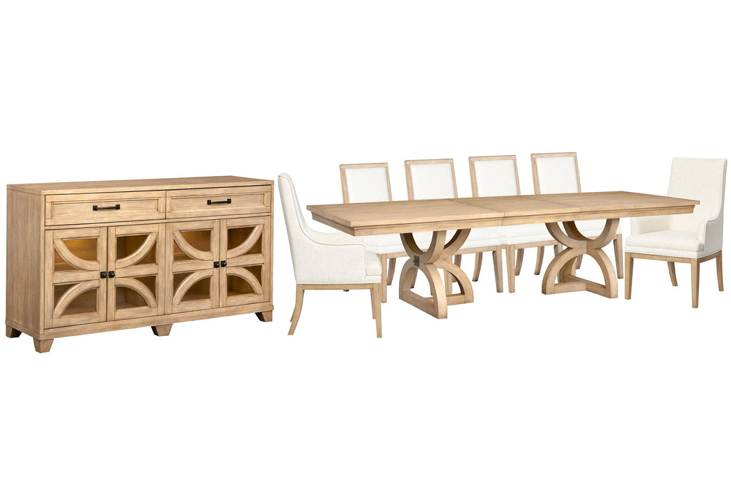 Coventry - Extendable Trestle Dining Table Set Magnussen Furniture