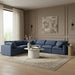 Indulge - Linen 6 Piece Modular Corner Sectional Meridian Furniture