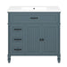 Bathroom Vanity With Sink, Freestanding Cabinet & Drawers Noble House