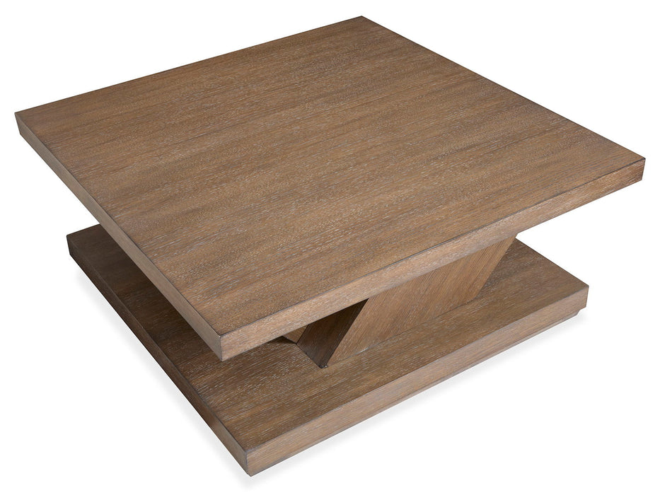 Lansbury - Square Cocktail Table With Casters - Antique Wheat Magnussen Furniture