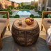 Round Side Table With Rope Frame Noble House