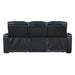 Ephron - Power Motion Sofa With Dropdown Table, Wireless Charging, Reading Light, Power Headrests & LED - Black ACME