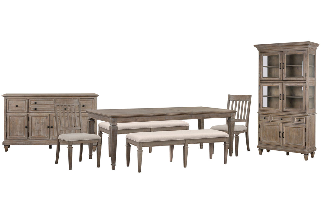 Lancaster - 7 Piece Extendable Rectangular Dining Table Set Magnussen Furniture