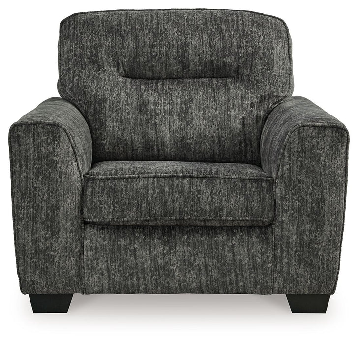 Lonoke - Chair And A Half - Gunmetal Signature Design by Ashley®