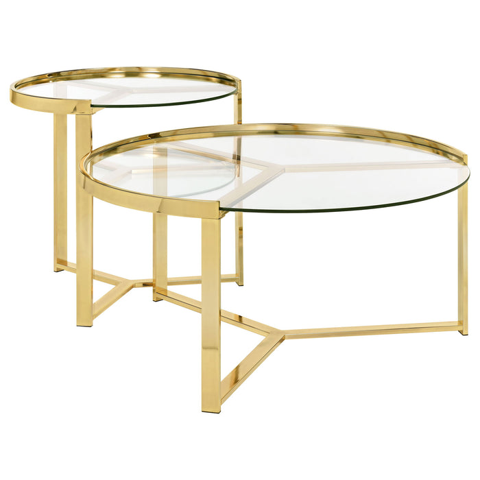 Kaylie - 2 Piece Nesting Coffee Table Set Furniture Max