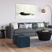 Rockwood - Upholstered Cube Storage Ottoman With Tray Simpli-Home