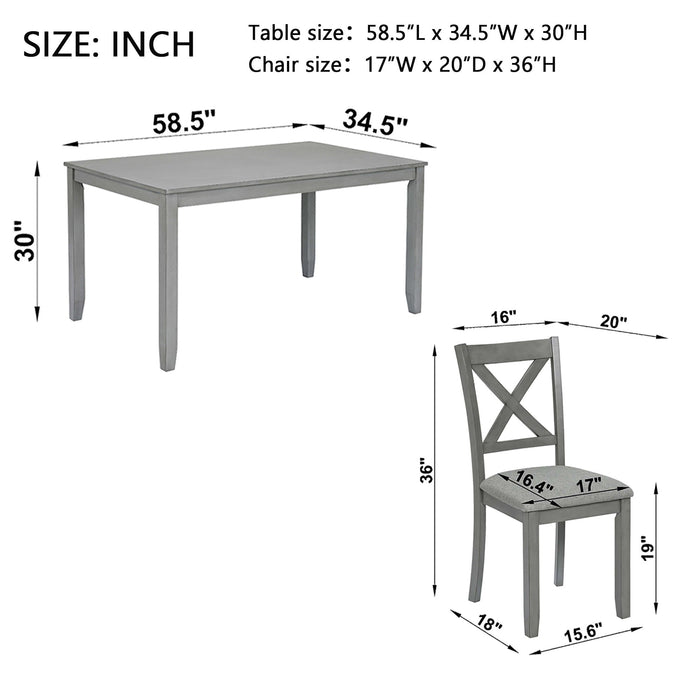 Kitchen Dining Set, Rectangular Dining Table Home Essentials