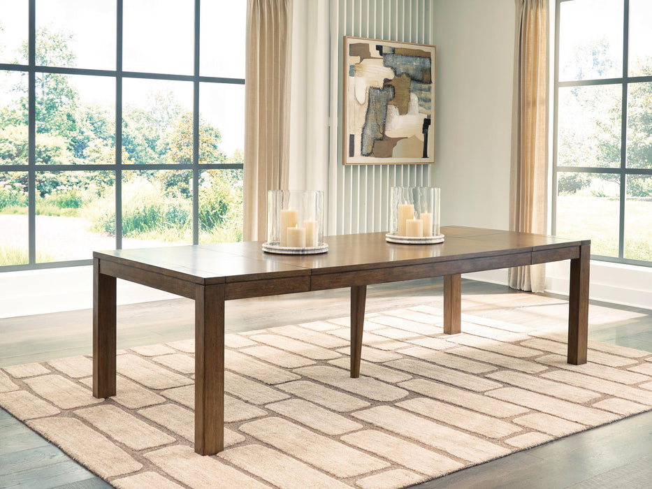 Marxmore - Rectangular Dining Room Butterfly Extension Table - Brown Benchcraft®