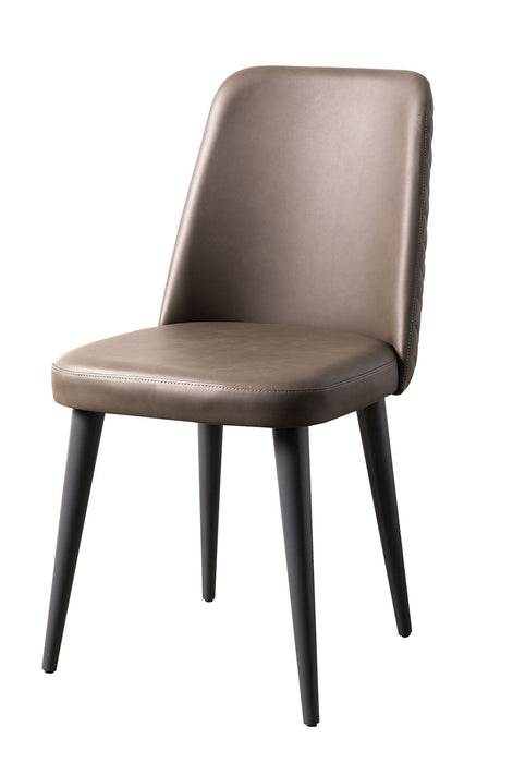 Nora - Leather Chair - Dark Brown Status Italy