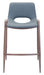 Desi - Counter Stool With Walnut Legs (Set of 2) Zuo Modern