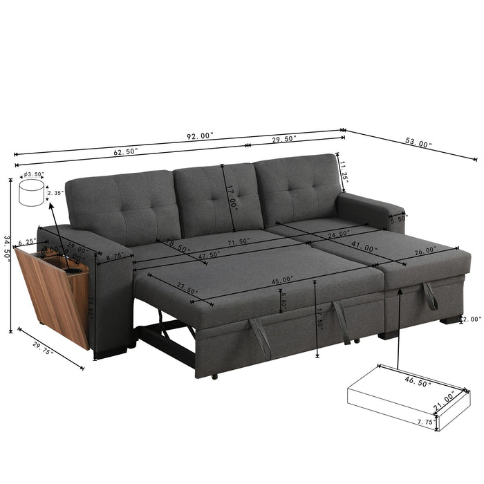 3 Piece Upholstered Sectional Urban Retreats