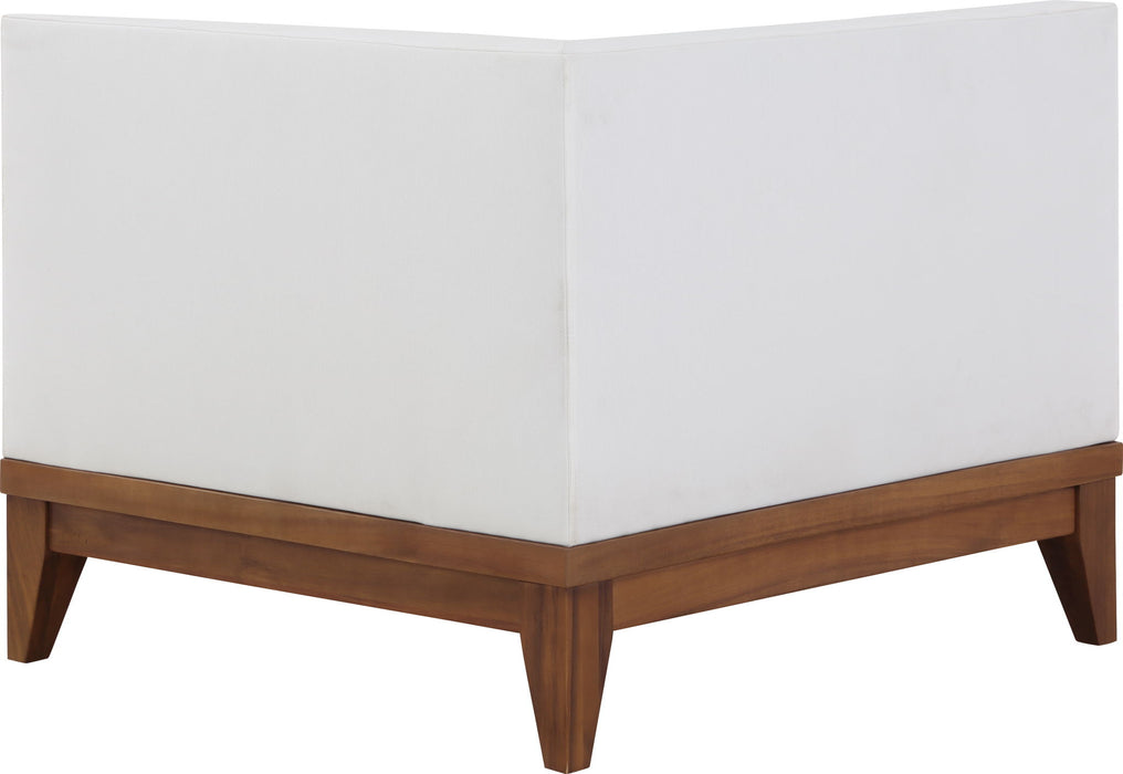 Rio - Corner Chair - Off White Meridian Furniture