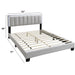 Bed With Channel Tufting And Built In LED Headboard Home Essentials