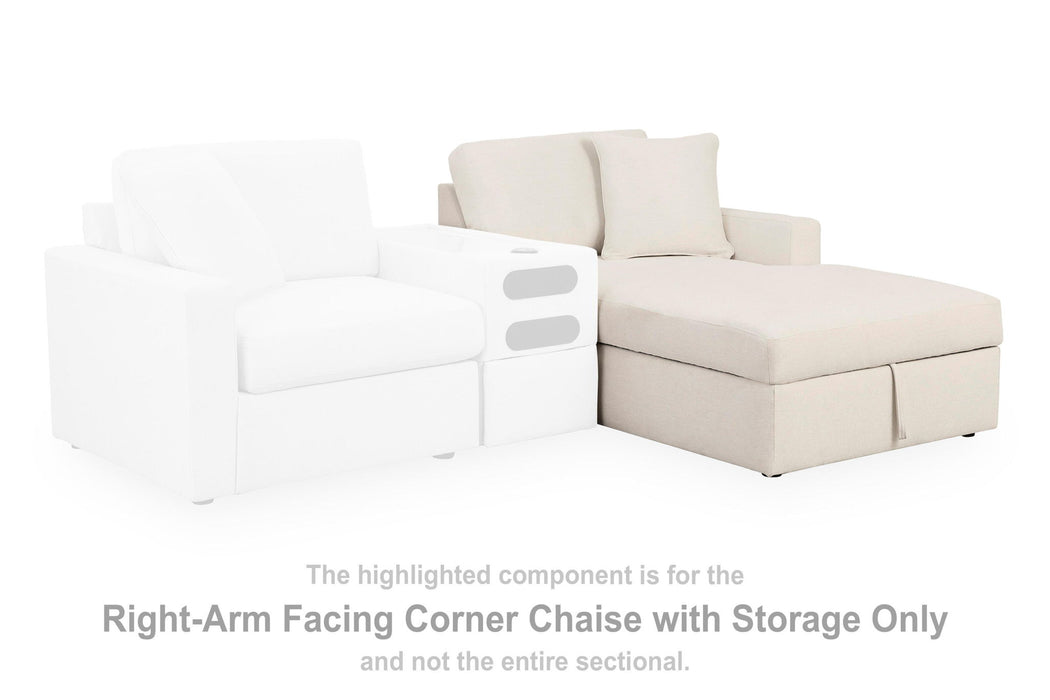 Modmax - RAF Corner Chaise With Storage - Oyster Signature Design by Ashley®