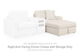 Modmax - RAF Corner Chaise With Storage - Oyster Signature Design by Ashley®