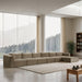 Shaggy - Fabric 6 Piece Modular Sectional With Chaise Meridian Furniture