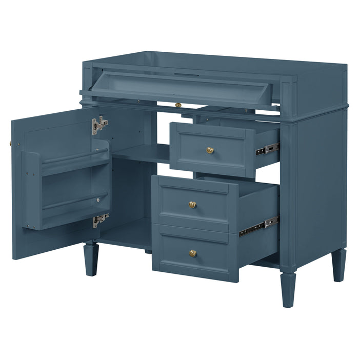 Bathroom Vanity With 2 Drawers And Tip-Out Drawer, Storage Cabinet Hearth and Haven