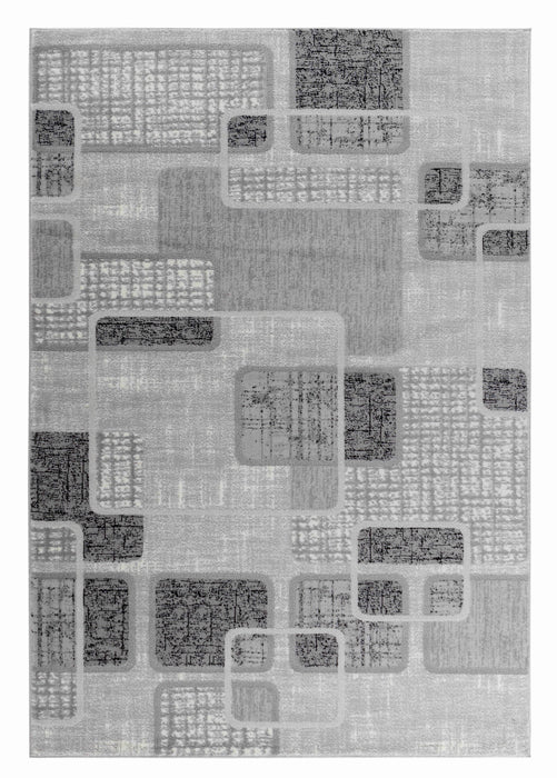 8' x 11' Geometric Area Rug - Gray