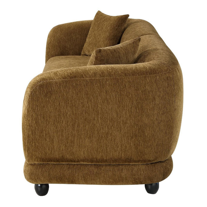 Lennox - Sofa With 2 Pillows - Brown Chenille ACME