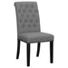 Tufted Rolled Backrest Side Chairs (Set of 2) Furniture Max