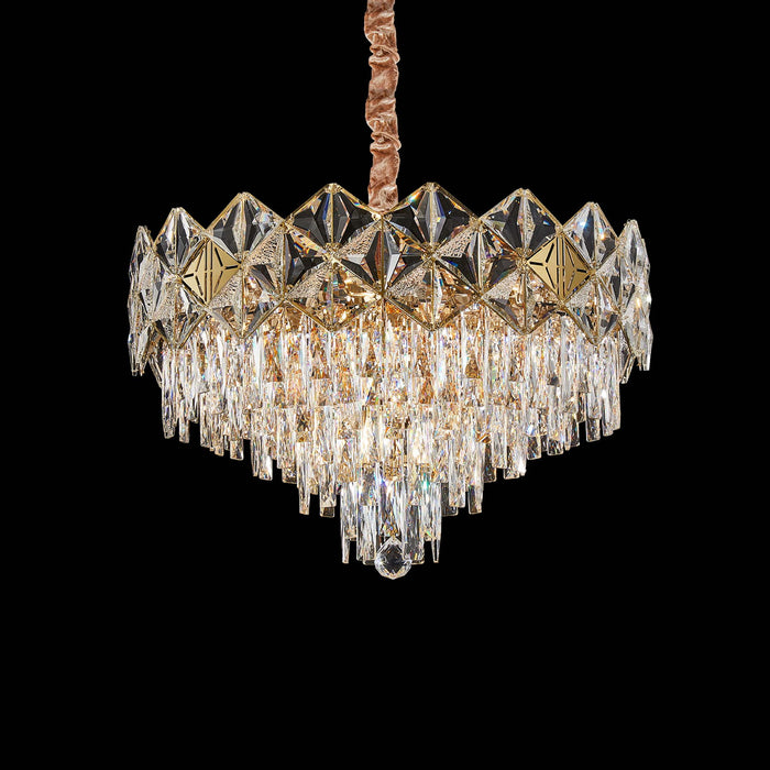 Michael Amini Lighting - Regalia 13-Light Crystal Chandelier - Gold Michael Amini