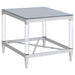Wallingsford - 2 Piece Square Coffee And End Table Set - Chrome Furniture Max