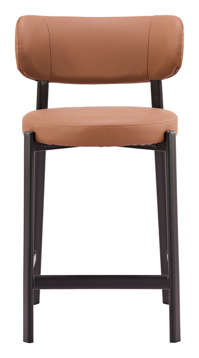 Prairie - Counter Stool (Set of 2) - Brown Zuo Modern