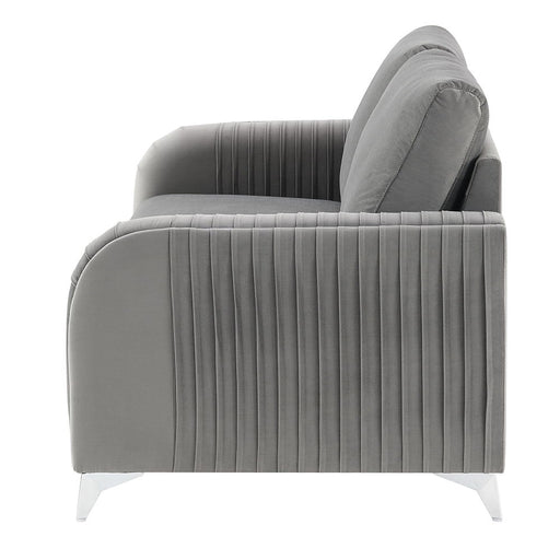 Wenona - Loveseat - Gray Velvet ACME