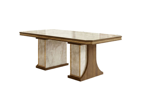 Romantica - Dining Table With 2 Extensions - Light Beige / Brown Walnut Arredoclassic Italy
