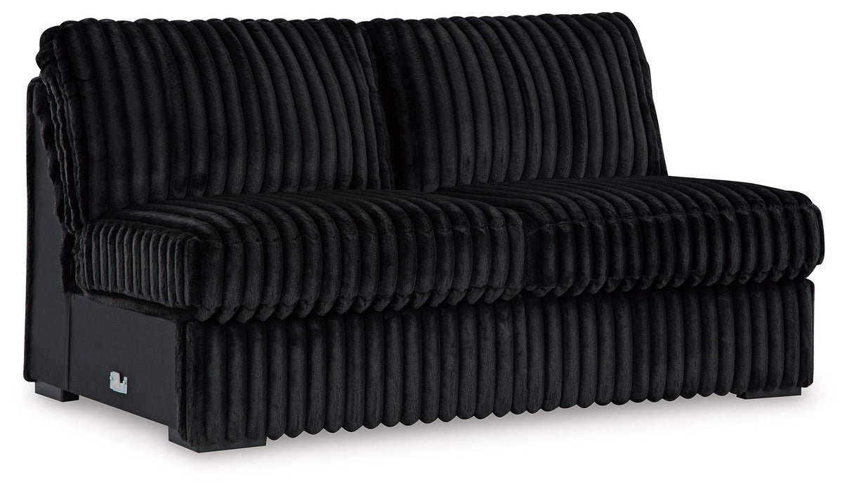 Midnight-Madness - Armless Loveseat - Onyx Signature Design by Ashley®