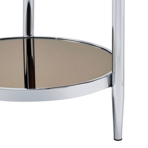 Abbe - Coffee Table - Glass & Chrome ACME