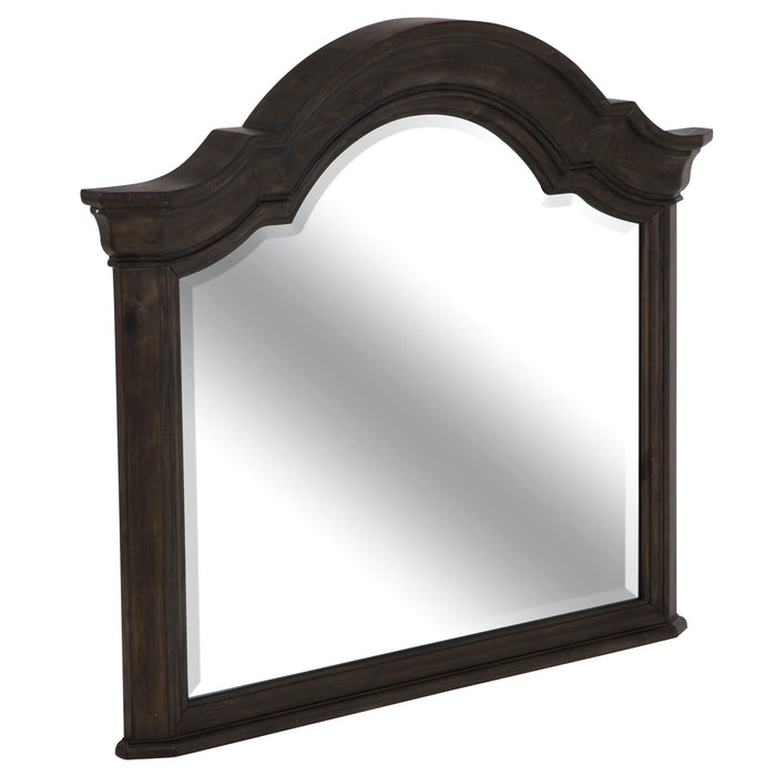 Bellamy - Shaped Mirror - Peppercorn Magnussen Furniture