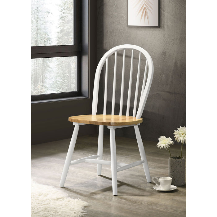 Spindle - Back Side Chairs (Set of 4) - Natural Furniture Max