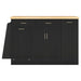 Kitchen Sideboard With Sliding Door Cabinet, 3 Tier Spice Rack Hearth and Haven