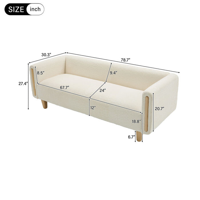 Modern 3 Seater Sofa Noble House