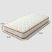6" Medium Feel Comfort Foam Mattress With Textured Quilted Cover - White - Twin Daily Nest